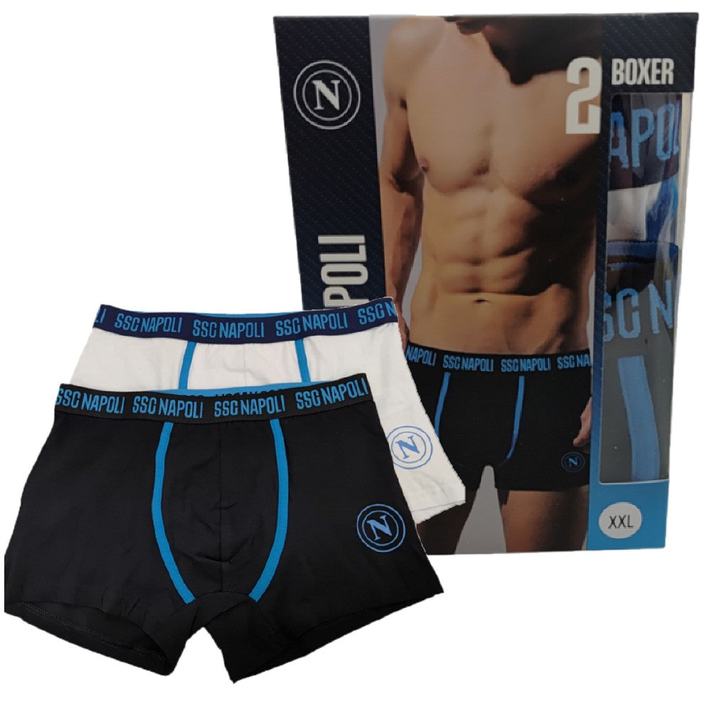 Set Boxer Uomo SSC NAPOLI – Abbigliamento Intimo Ufficiale Calcio – Mod. PS 17853