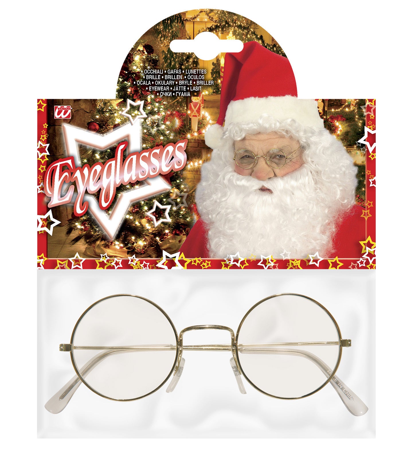 Occhiali Babbo Natale – Accessori Costume Natalizio – Oro – PS 01245