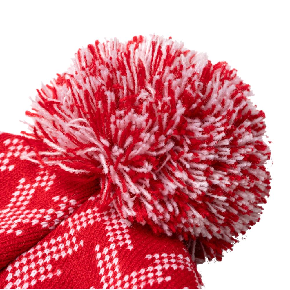 Berretto Natalizio con Pon Pon – Cappello Invernale Tema Natale Cod. PS 09680