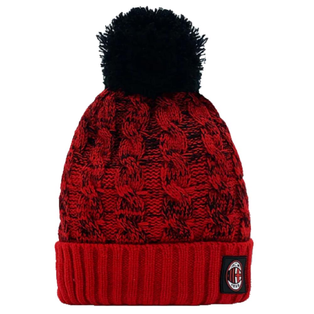 Berretto Invernale Milan Calcio con Pon Pon – Abbigliamento Ufficiale AC Milan PS 18482