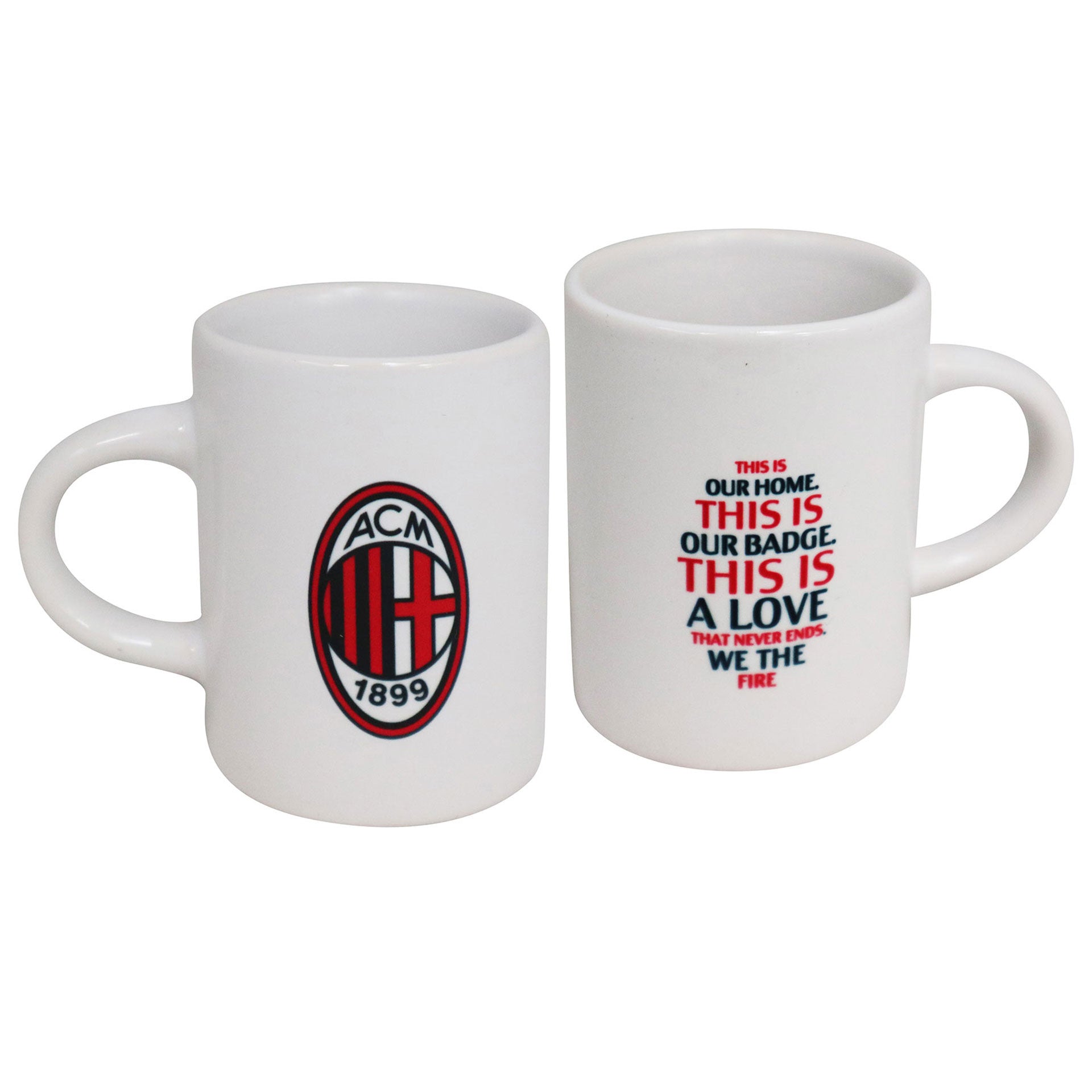 Set 2 Tazzine Caffè AC Milan – Ceramica – PS 07180