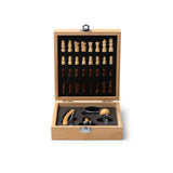 Set da Vino con Accessori e Scacchi in Bambù – Personalizzabile – PS 32952