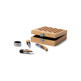 Set da Vino con Accessori e Scacchi in Bambù – Personalizzabile – PS 32952