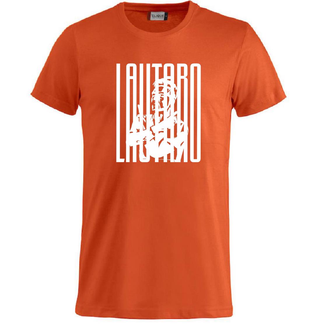 T-Shirt Lautaro Martinez Magliette Tifosi Interisti Maglietta in Cotone Abbigliamento Calcio PS 27431-A033