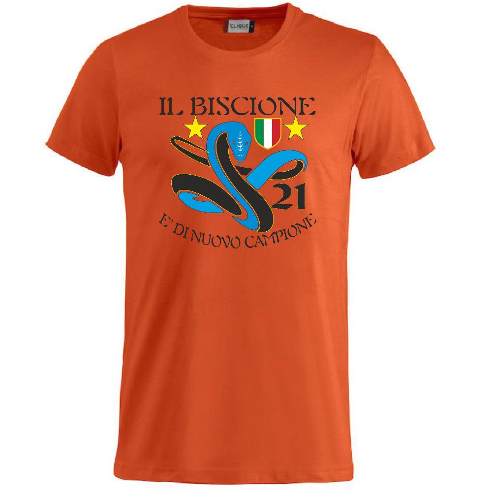 T-Shirt Calcio Inter Biscione Campioni d’Italia 25/26 – 21 Scudetti – PS 27431-INT-02