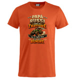 T-Shirt Papa' Russi Come Un Trattore Ma Ti Voglio Bene Piu' Del Rumore – Maglietta Personalizzabile PS 27431-A-145