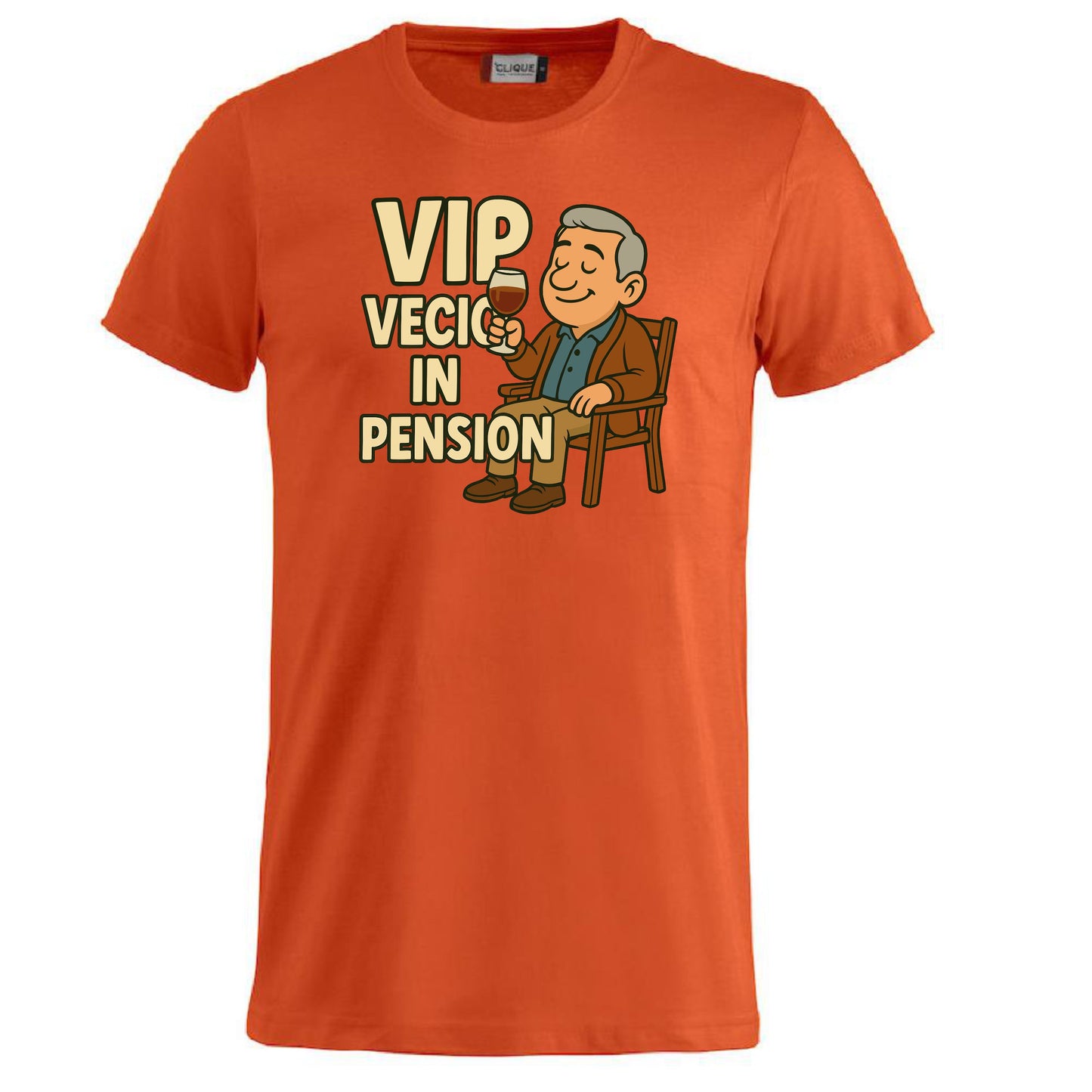 T-Shirt Personalizzabile “VIP Vecio in Pension” – Personalizzabile con Nome – PS 27431-A132