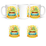 Tazza in Ceramica Torta di compleanno – Tazza Personalizzata PS 09370-0004