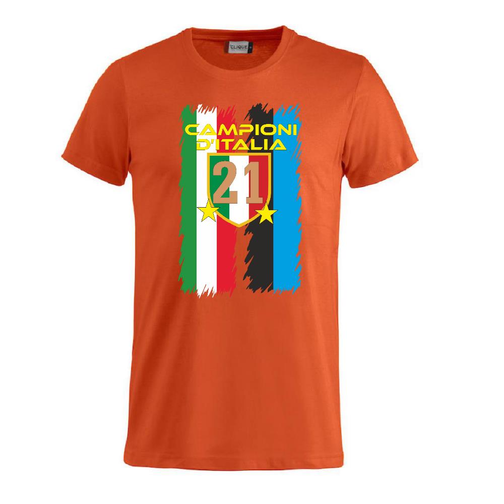 T-Shirt Calcio Inter Campioni d’Italia 2025/26 – 21 Scudetti 2 Stelle – PS 27431-INT-06