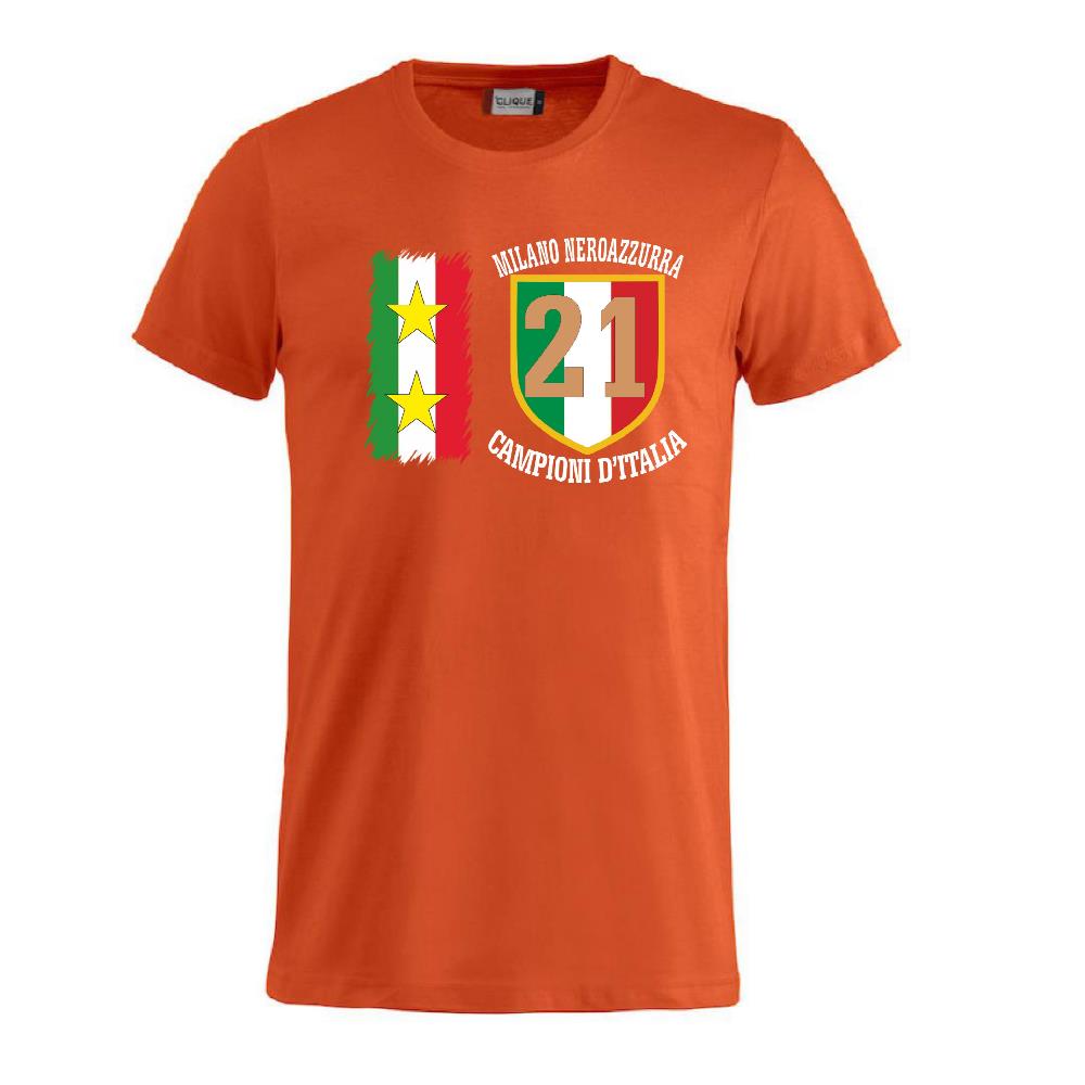 T-Shirt Calcio Inter Campioni d’Italia Serie A – 21 Scudetti Seconda Stella – PS 27431-A068