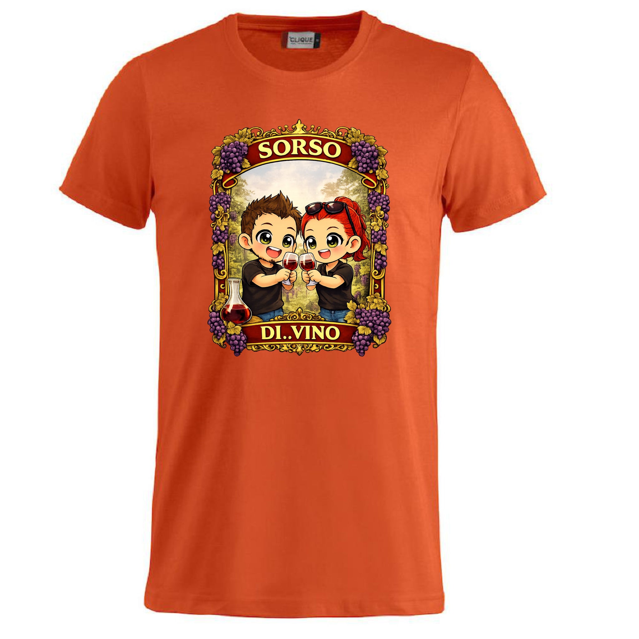 T-Shirt Divertente “Sorso di Vino” Personalizzabile con Nome – Idea Regalo per Amanti del Vino – PS 27431-A-142 PRS