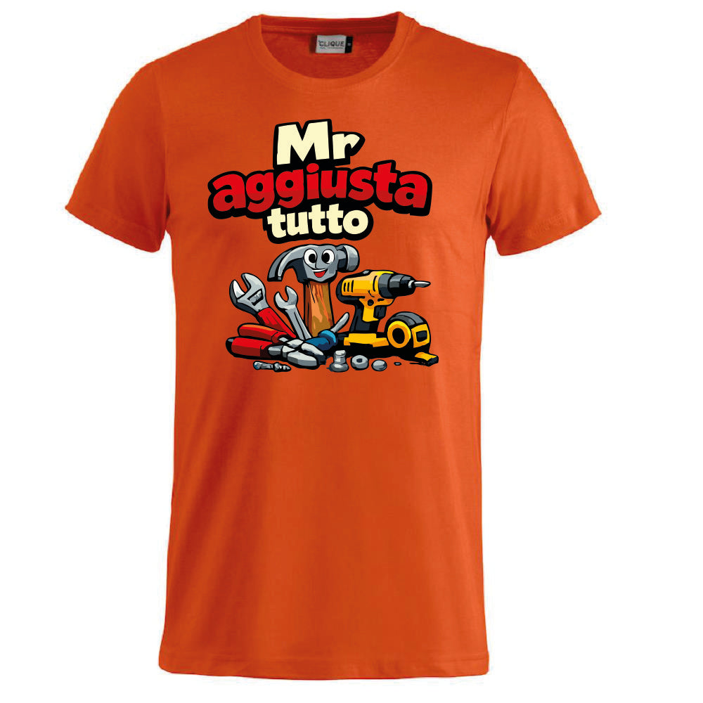 T-Shirt Personalizzabile Uomo “Mr Aggiusta Tutto” – Idea Regalo – PS 27431-A142