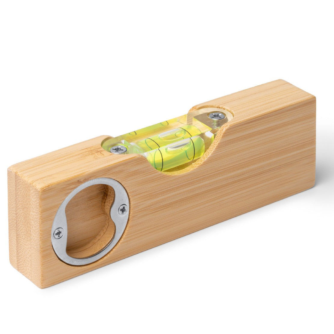 Livella Apribottiglie Cirok in Bambù Personalizzabile con Laser – PS 40230