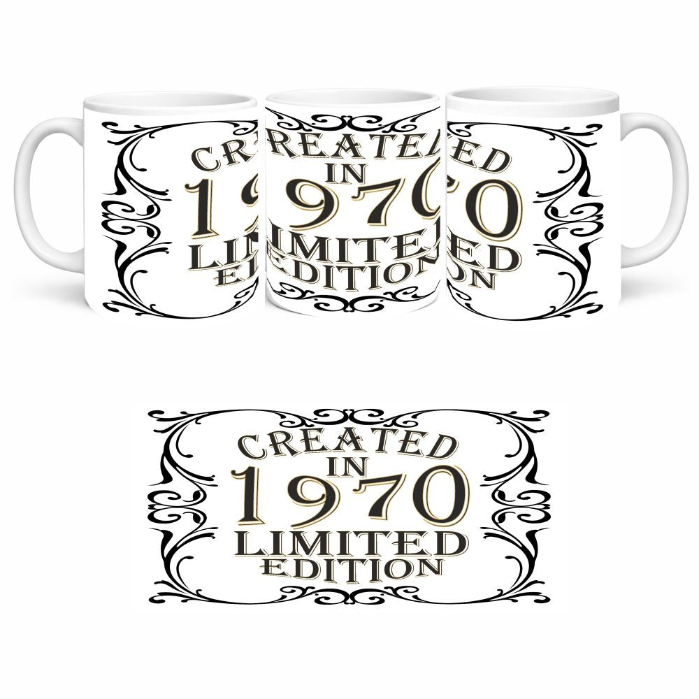 Tazza in Ceramica Personalizzabile “Created in...” – Tazza Personalizzata PS 09370-CREATEDIN