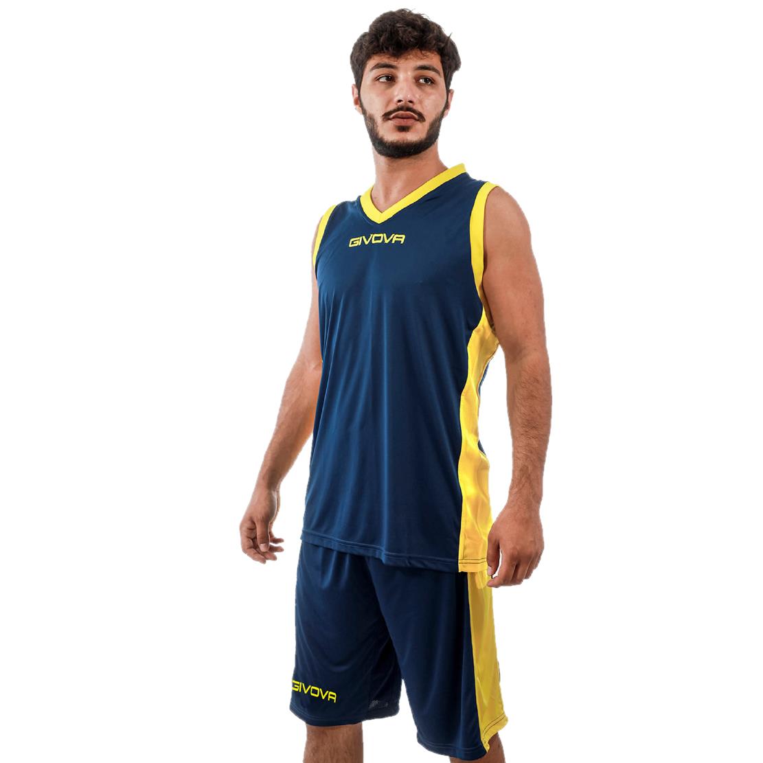 Kit Basket Power Givova Completo Basket Uomo Ragazzo Poliestere Interlock PS 41356 PRS