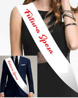 Fascia Bianca Personalizzabile con Stampa – Addio Nubilato, Sindaco, Miss, Festa PS 11446