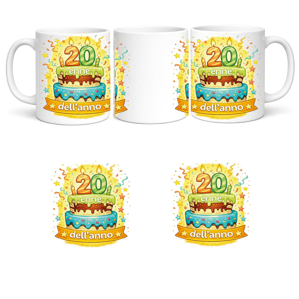 Tazza in Ceramica Torta di compleanno – Tazza Personalizzata PS 09370-0004