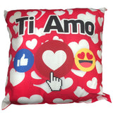 Cuscino “Ti Amo / Ti Voglio Bene” – Idea Regalo San Valentino – 40 x 40 cm – PS 21191