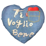 Cuscino “Ti Voglio Bene/Ti Amo/Grande Amore” Innamorati – Idea Regalo San Valentino – 35 x 30 cm – PS 21207