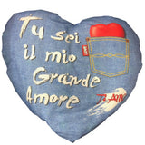 Cuscino “Ti Voglio Bene/Ti Amo/Grande Amore” Innamorati – Idea Regalo San Valentino – 35 x 30 cm – PS 21207