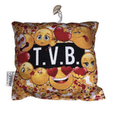 Mini Cuscino Smile “Ti Amo / Ti Voglio Bene – My Love / Mio Amore” con Ventosino – 13 cm – Made in Italy PS 21352