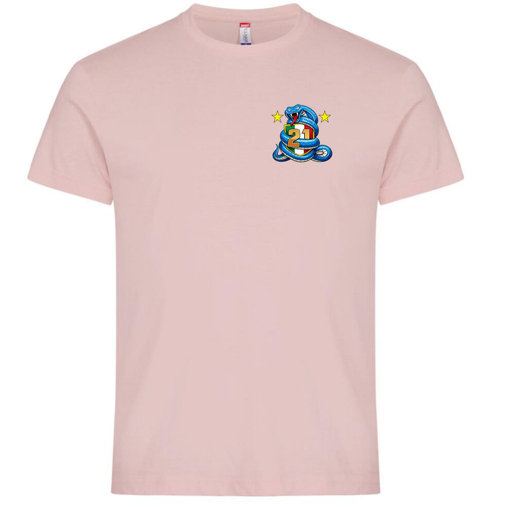T-Shirt Neroazzurri Campioni d’Italia 2025/2026 –  21 Scudetti 100% Cotone  – PS 27431-INT-09