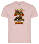 T-Shirt Papa' Russi Come Un Trattore Ma Ti Voglio Bene Piu' Del Rumore – Maglietta Personalizzabile PS 27431-A-145