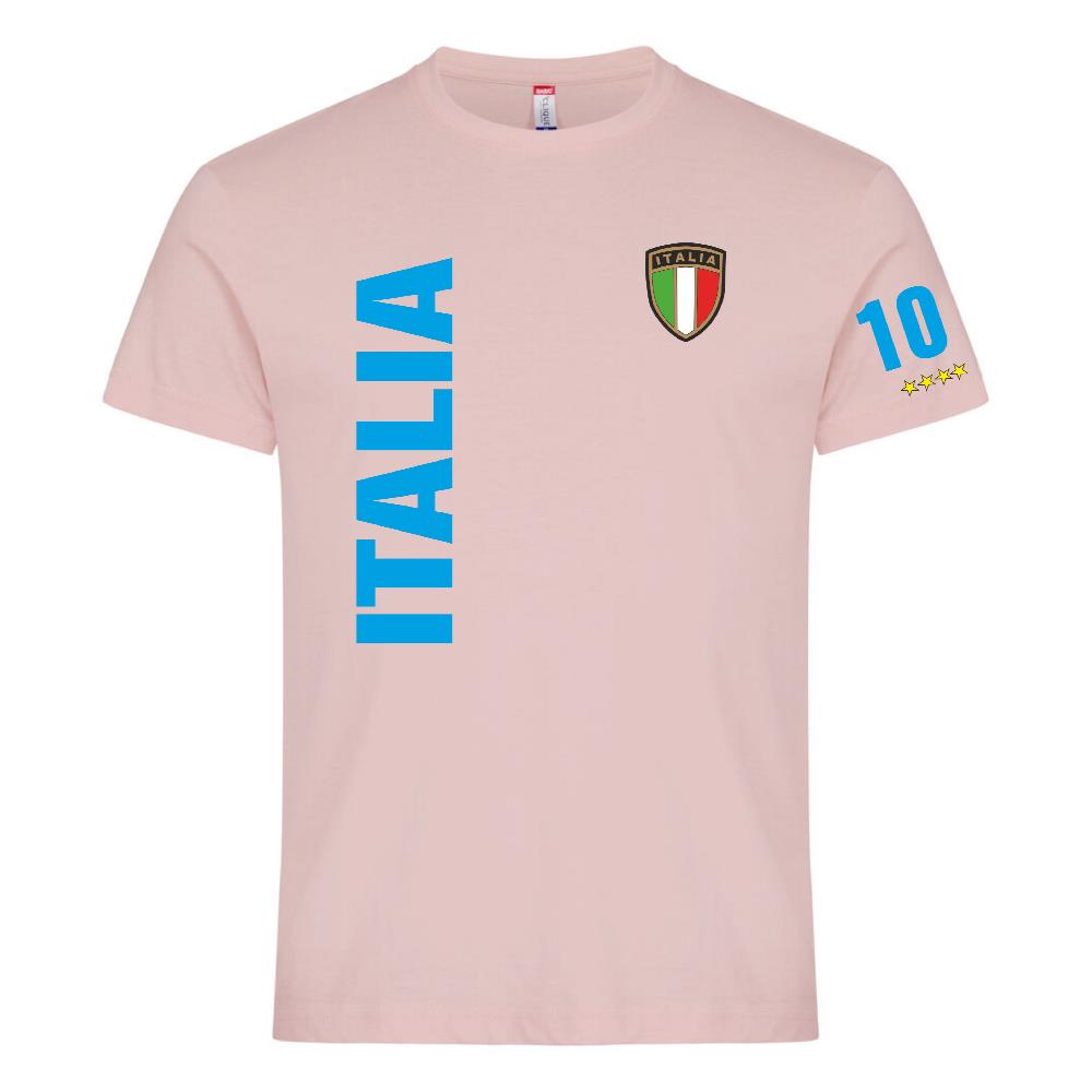 T-Shirt Italia In Cotone Personalizzabile con Nome e Numero PS 27431-A126