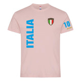 T-Shirt Italia In Cotone Personalizzabile con Nome e Numero PS 27431-A126