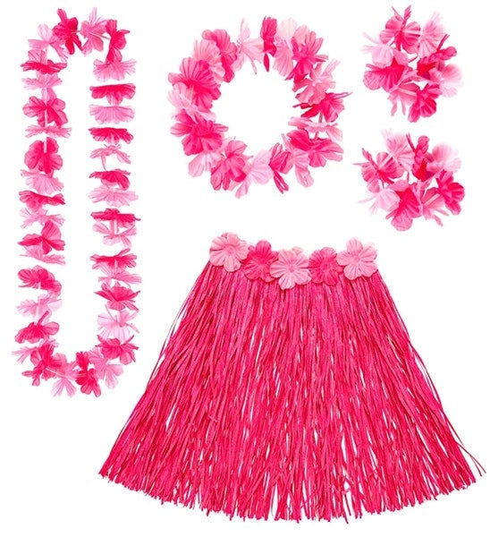 Set Hawaiana con Fiori – Accessorio Costume Carnevale – PS 08171