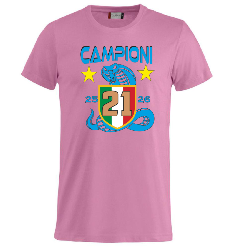 T-Shirt Inter Campione d’Italia 2025/2026 –  21 Scudetti Biscione  – PS 27431-INT-08