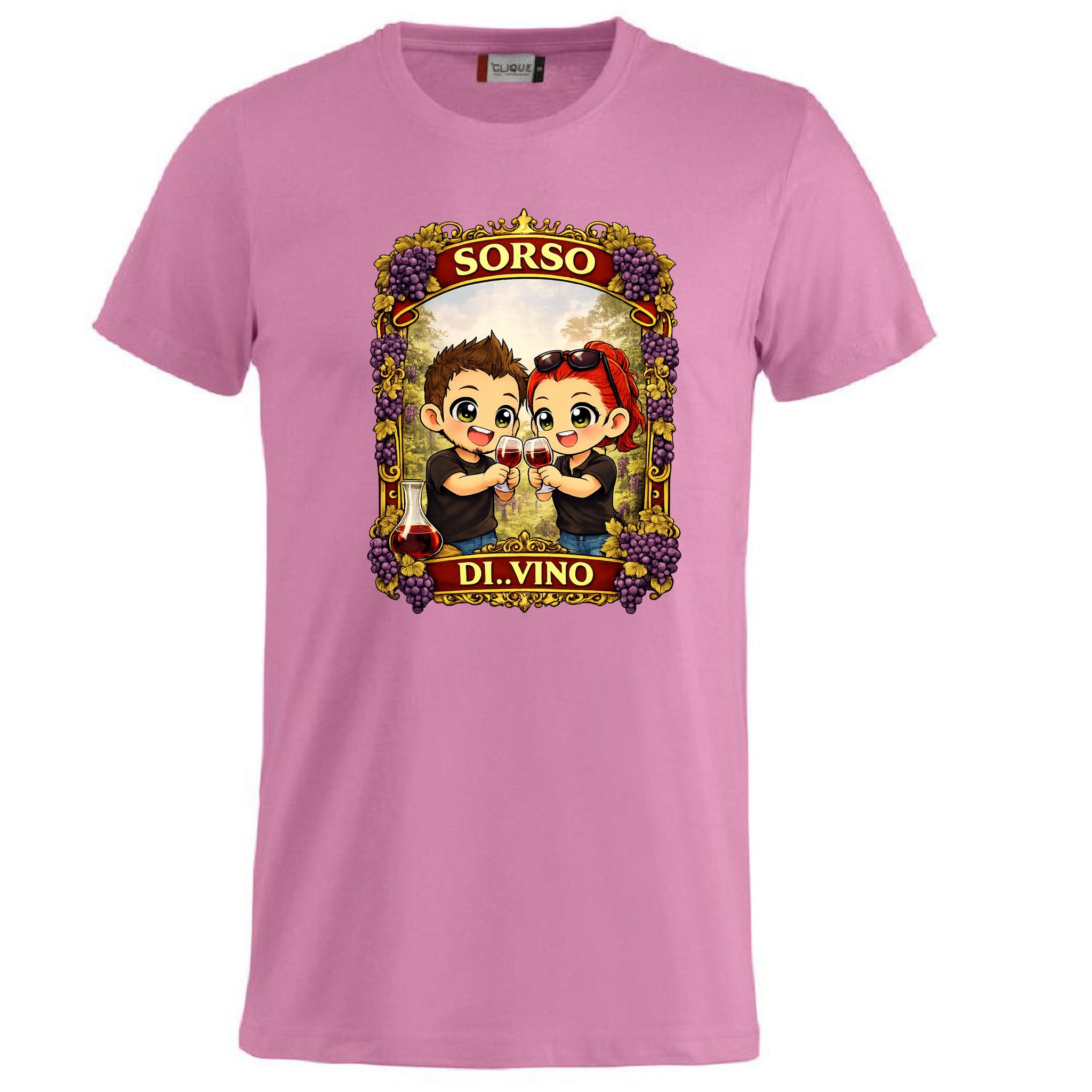 T-Shirt Divertente “Sorso di Vino” Personalizzabile con Nome – Idea Regalo per Amanti del Vino – PS 27431-A-142 PRS