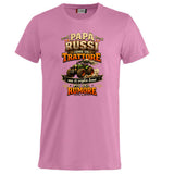 T-Shirt Papa' Russi Come Un Trattore Ma Ti Voglio Bene Piu' Del Rumore – Maglietta Personalizzabile PS 27431-A-145