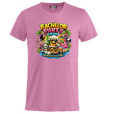 T-Shirt Addio al Celibato Bachelor Party Crew No Rules All Fun Personalizzabile con Nome PS 27431-A-40