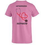 T-Shirt Personalizzabile Infermiera/Dottore/OSS con Stetoscopio Cuore – PS P 27431-A-116