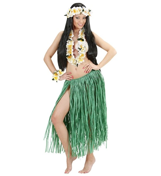 Set Hawaiana Collana, Corona e Bracciale Floreale Bianco – PS 08183