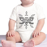 Body Neonato “Papà Tappa Il Naso Forza e Coraggio Puoi Farcela” Idea Regalo Festa del Papà PS 28180-0002