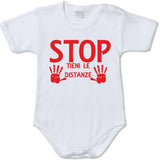 Body Neonato “Stop Tieni Le Distanze” 100% Cotone Idea Regalo Prima Infanzia PS 28180-0005