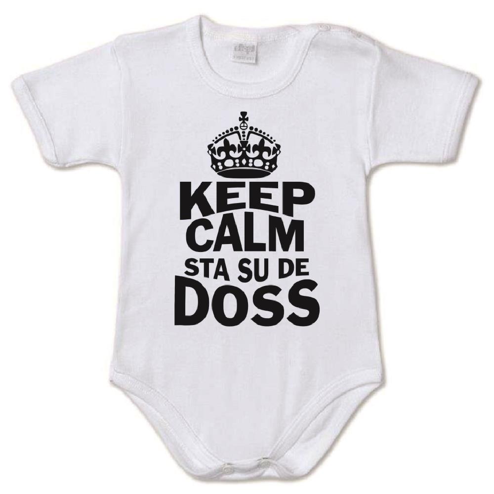 Body Neonato “Keep Calm Sta Su De Doss” 100% Cotone Idea Regalo Prima Infanzia PS 28180-0006