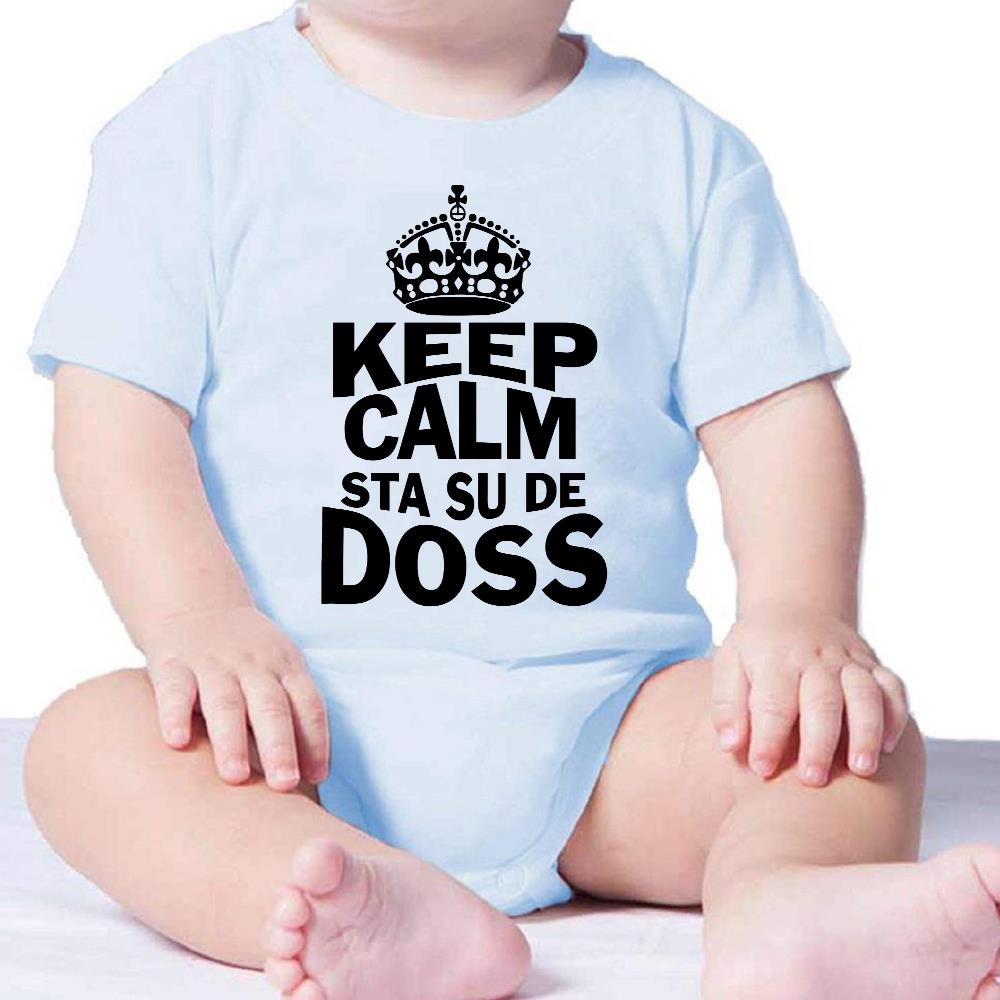 Body Neonato “Keep Calm Sta Su De Doss” 100% Cotone Idea Regalo Prima Infanzia PS 28180-0006