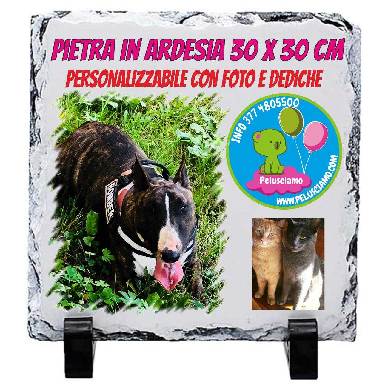 Cornice in Pietra Ardesia Quadrata – Gadget Personalizzato 30×30 cm PS 28361