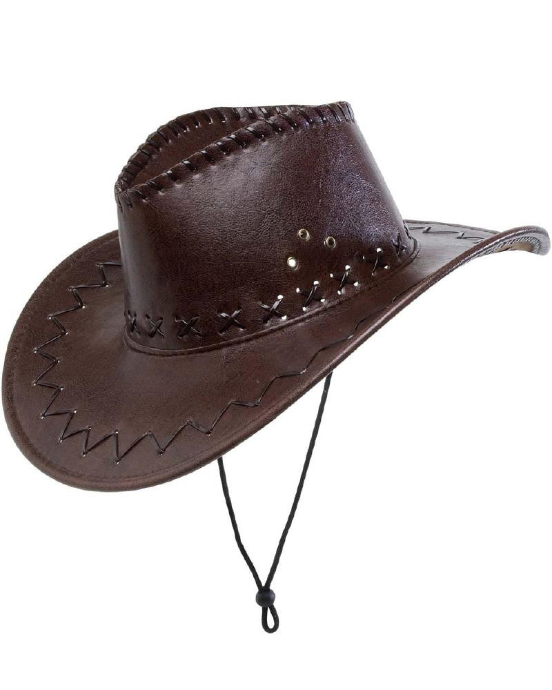 Cappello Cowboy Marrone Scuro – Accessorio Costume Carnevale Uomo – PS 26410