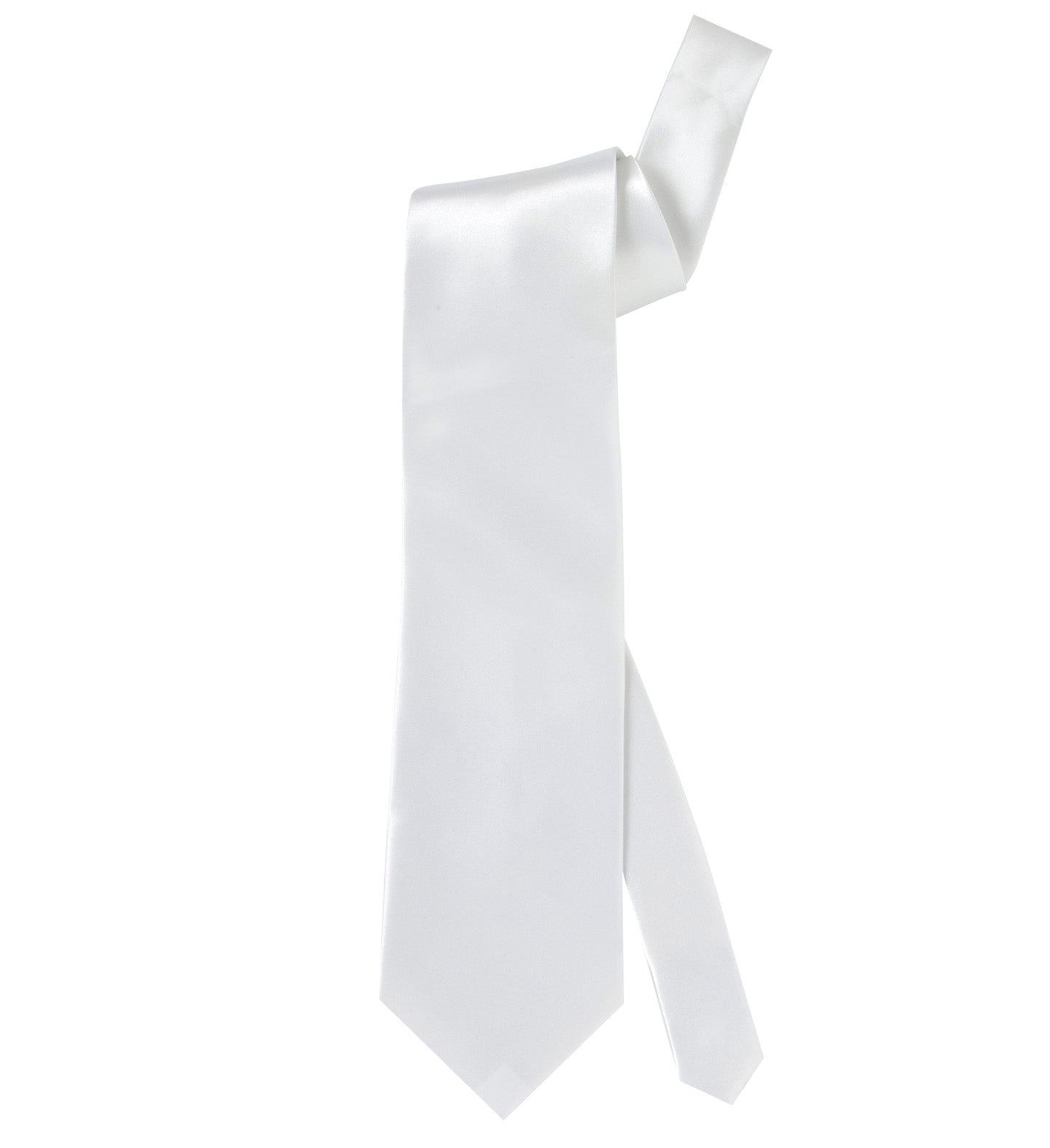 Cravatta In Raso Bianca Personalizzabile Con Foto o Frasi 100% Poliestere PS 05197 PRS