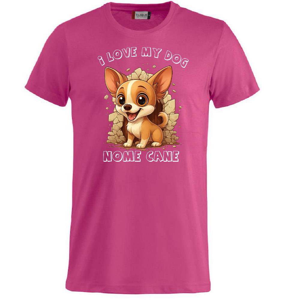 T-Shirt Personalizzata con la Grafica del Tuo Cane e Nome – PS 27431-A-134
