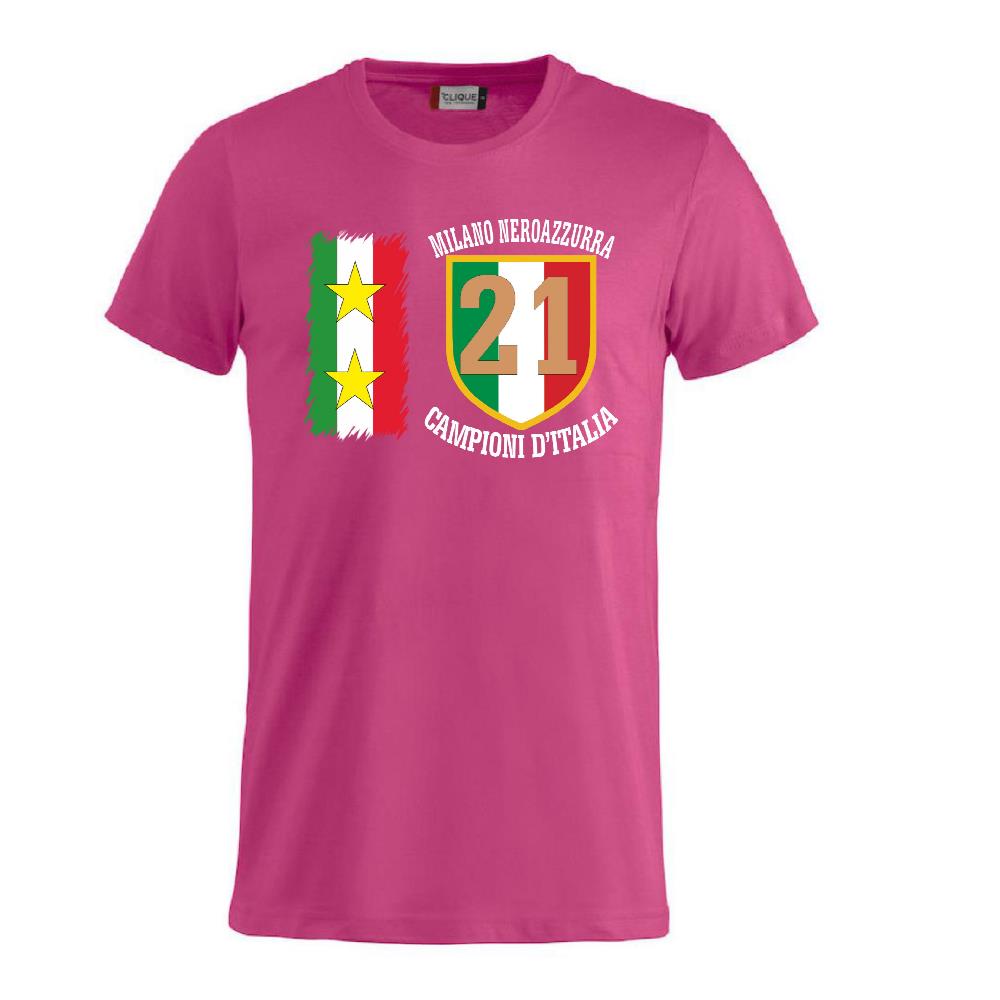 T-Shirt Calcio Inter Campioni d’Italia Serie A – 21 Scudetti Seconda Stella – PS 27431-A068