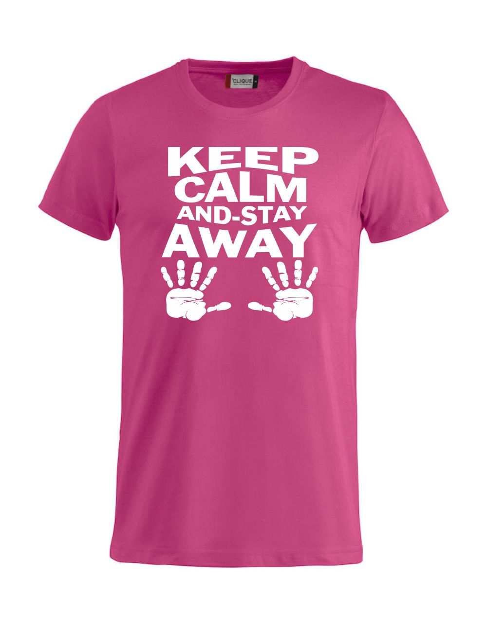 T-Shirt “Keep Calm And Stay Away” Uomo – Maglietta Simpatica con Stampa – PS 27431-A013