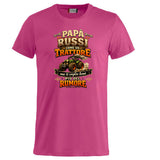 T-Shirt Papa' Russi Come Un Trattore Ma Ti Voglio Bene Piu' Del Rumore – Maglietta Personalizzabile PS 27431-A-145