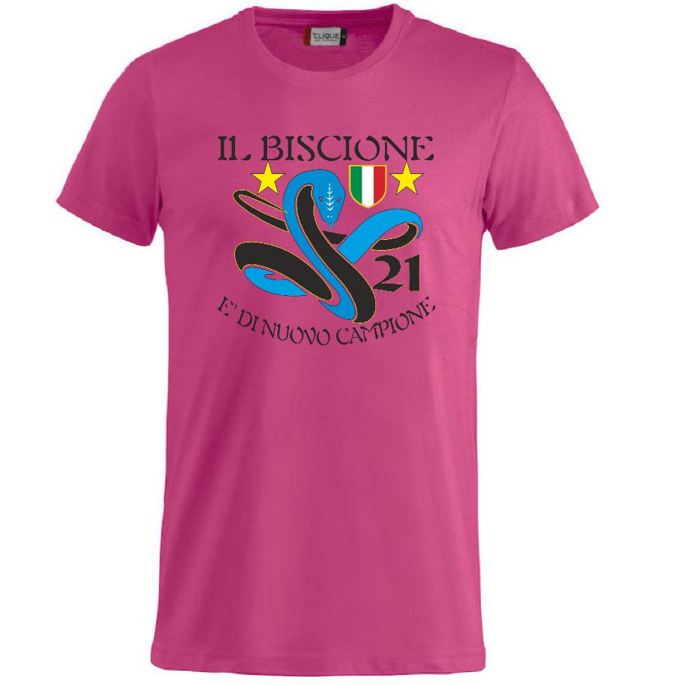 T-Shirt Calcio Inter Biscione Campioni d’Italia 25/26 – 21 Scudetti – PS 27431-INT-02