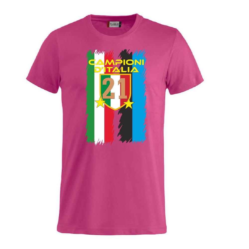 T-Shirt Calcio Inter Campioni d’Italia 2025/26 – 21 Scudetti 2 Stelle – PS 27431-INT-06