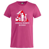 T-Shirt Addio al Celibato In Corso , Dietro  “Attenzione Ubriachi” – Maglietta Divertente con Doppia Stampa Fronte/Retro – PS 27431 - A071